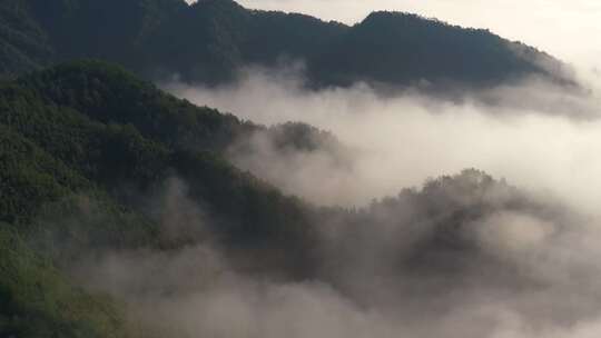 江南高山群山云海云雾延时航拍