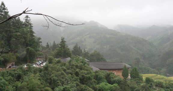 福建土楼建筑风光