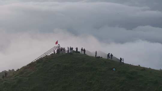 信宜白石大喊地航拍，高山云海航拍