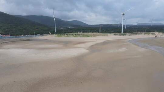 平潭海边龙王头沙滩航拍