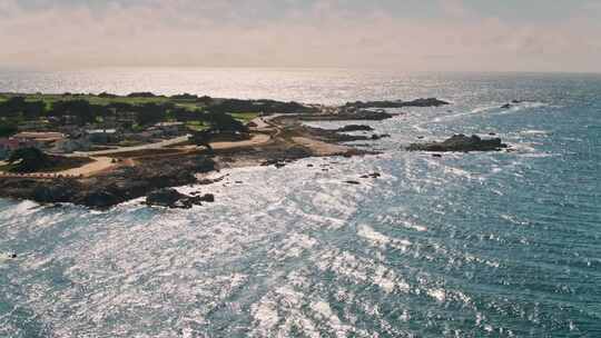 唯美海岸线海洋海滩