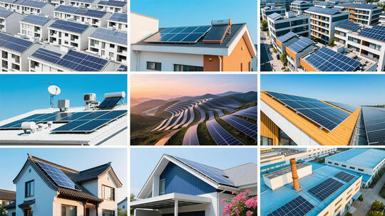 新能源光伏建筑光伏 屋顶光伏发电系统