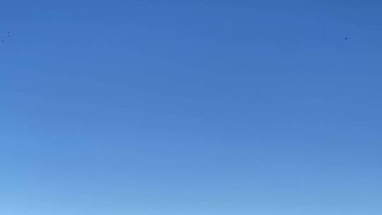 蓝天下摇雪山湖泊枯黄的草原MOV视频素材模板下载