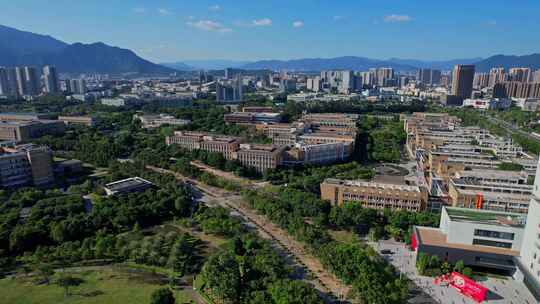 航拍福州大学旗山校区