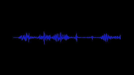 带通道 蓝色 音乐波形 韵律节奏 跳动