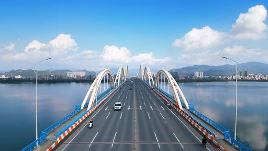 广东省潮州市金山大桥航拍风光