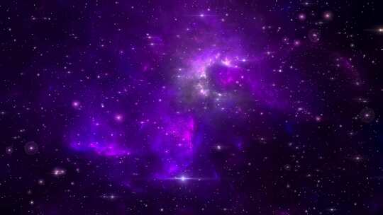 紫色梦幻璀璨宇宙星空星河视频素材模板下载