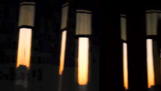 城市夜景模糊光影素材