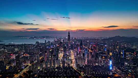 深圳城市夜景延时摄影
