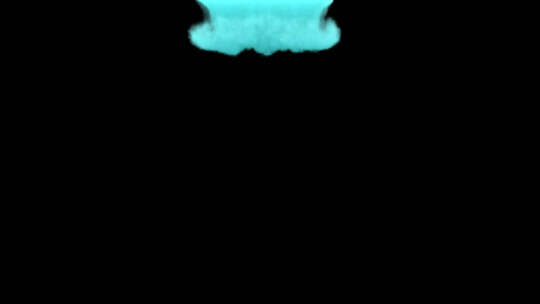 冷气蓝色干冰流体雾烟动画（带透明通道)视频素材模板下载