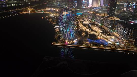 深圳欢乐港湾摩天轮夜景