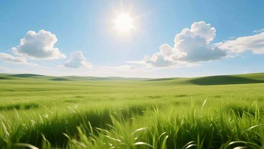 草原上升起不落的太阳4K