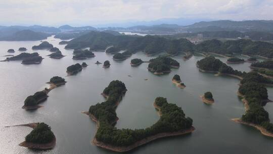 中国千岛湖鸟瞰