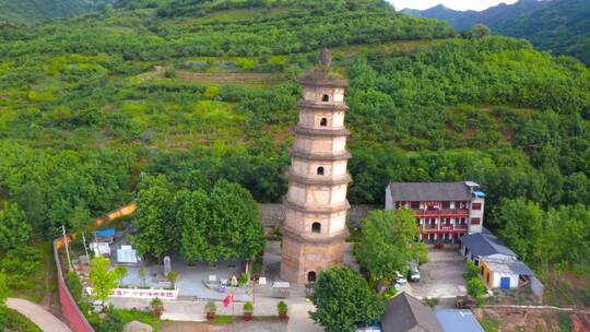 西安大秦寺视频素材模板下载