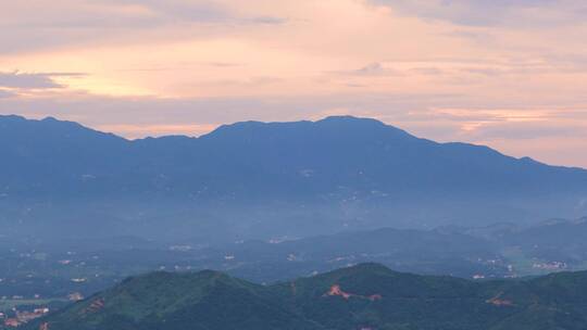 湖南南岳衡山自然风光日落夕阳