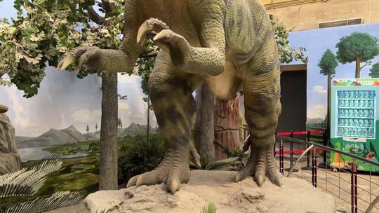 科普白垩纪侏罗纪恐龙化石还原