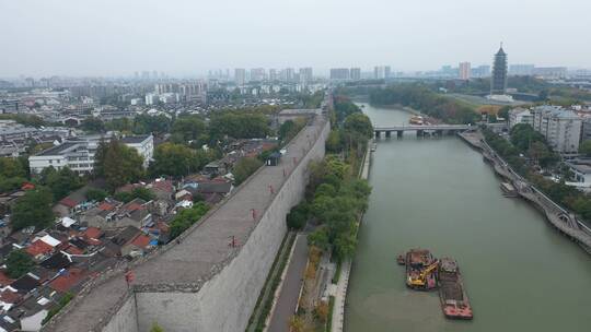 航拍南京古城墙