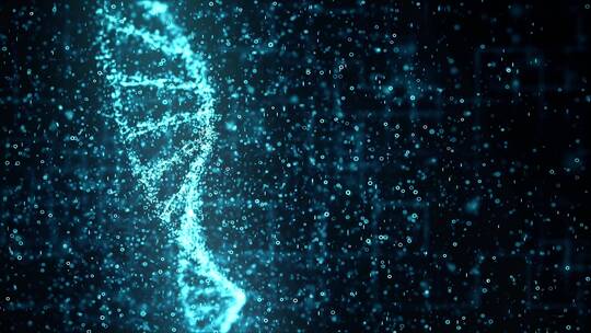 DNA螺旋结构展示科学研究
