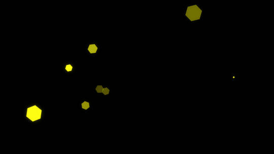 六边形动态装饰元素视频