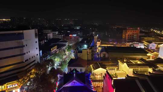 湖南岳阳楼景区汴河街夜景