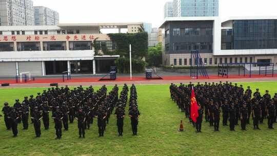 杭州特警集结拉练 公安