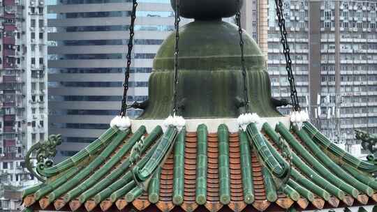 广东省广州市越秀区六榕寺古建筑屋顶特写