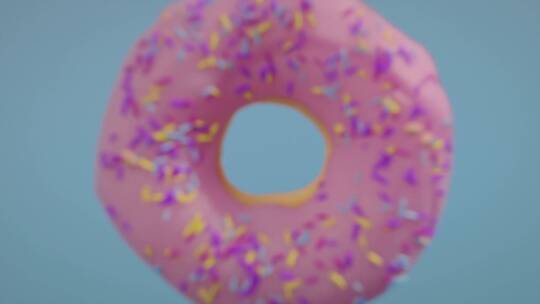 甜甜圈缩放动画