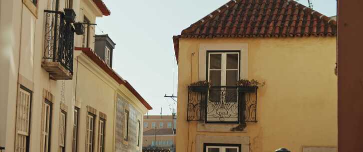 建筑，邻里，窗户，葡萄牙