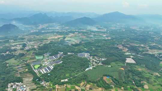 航拍南岭山脉大山高山山峰山脊岭南