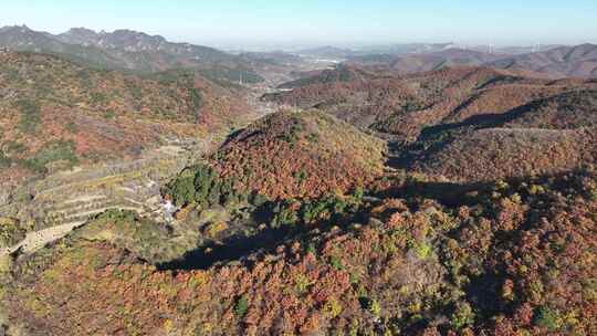 辽宁千山秋景航拍