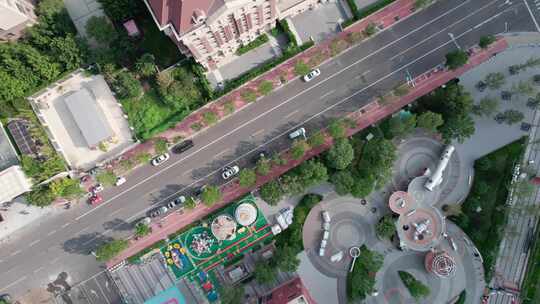 天津海河城市建筑风光俯瞰航拍