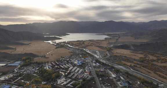 可可托海海子口水库湿地风光