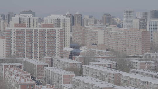 屋顶积雪 楼顶积雪 冬天雪景