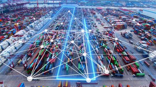 港口码头集装箱物流-科技港口智慧物流