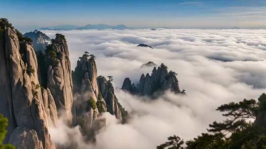 黄山云海壮美全景