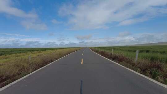 西北平原公路实拍