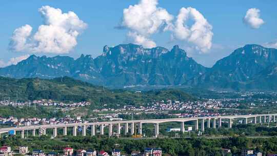 张家界天门山航拍延时