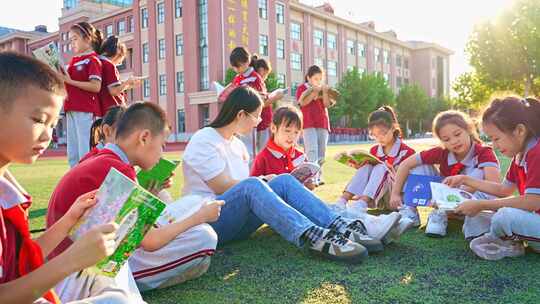 小学生读书儿童教育