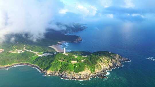 海南文昌海南岛云海高视角航拍岛屿海洋风景