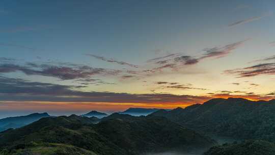 重庆贵阳山川日出日落