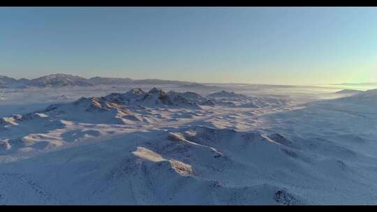 甘肃肃北雪山航拍高清素材