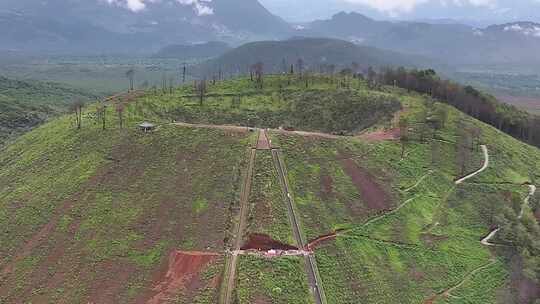 腾冲火山口航拍