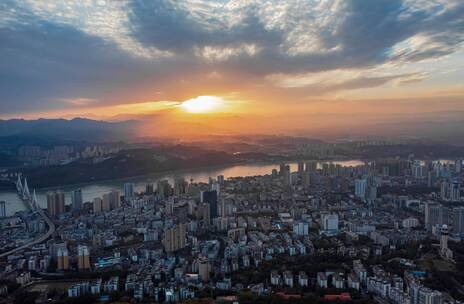 湖北宜昌航拍延时 夜景延时 延时