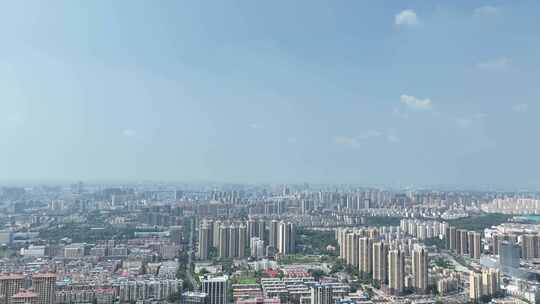 九江市航拍九江城市建筑风光无人机高空视角视频素材模板下载