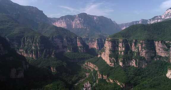 林州太行山桃花谷景区航拍02【套组】