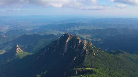 山西芦芽山风景航拍素材