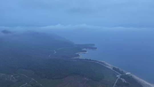 海南大广坝风景区航拍