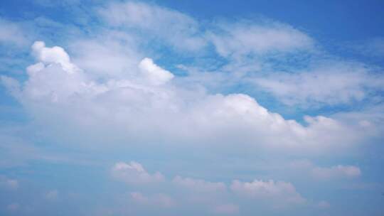 蓝天白云延时天空云朵飘飘云层变化唯美风景