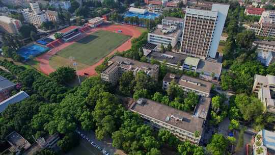 航拍福州大学至诚学院