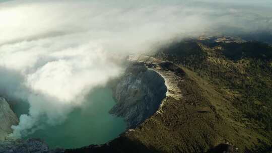 4k风景印尼旅行伊真火山视频素材模板下载